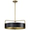 Nuvo Altos 5-Light Large Pendant Matte Black and Natural Brass 60/7844 - alternate 1